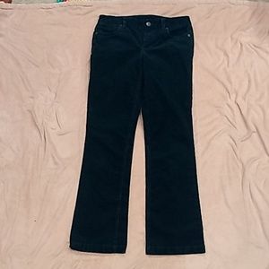Green corduroy pants